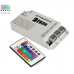 Контролер/диммер музичний для світлодіодних стрічок 12-24V RGB, 9А. З пультом IR, 3 канали по 3A